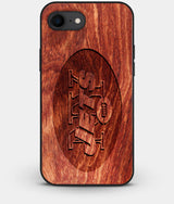Best Custom Engraved Wood New York Jets iPhone 8 Case - Engraved In Nature