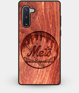 Best Custom Engraved Wood New York Mets Note 10 Case - Engraved In Nature
