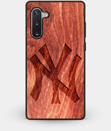 Best Custom Engraved Wood New York Yankees Note 10 Case Classic - Engraved In Nature