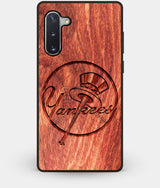 Best Custom Engraved Wood New York Yankees Note 10 Case - Engraved In Nature