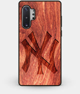 Best Custom Engraved Wood New York Yankees Note 10 Plus Case Classic - Engraved In Nature