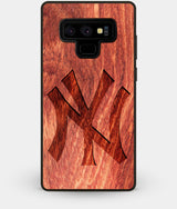 Best Custom Engraved Wood New York Yankees Note 9 Case Classic - Engraved In Nature