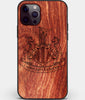 Custom Carved Wood Newcastle United F.C. iPhone 12 Pro Max Case | Personalized Mahogany Wood Newcastle United F.C. Cover, Birthday Gift, Gifts For Him, Monogrammed Gift For Fan | by Engraved In Nature