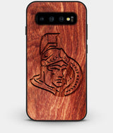 Best Custom Engraved Wood Ottawa Senators Galaxy S10 Case - Engraved In Nature