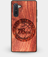 Best Custom Engraved Wood Philadelphia 76Ers Note 10 Case - Engraved In Nature