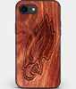 Best Custom Engraved Wood Philadelphia Eagles iPhone SE Case - Engraved In Nature