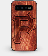 Best Custom Engraved Wood Pittsburgh Pirates Galaxy S10 Plus Case Classic - Engraved In Nature