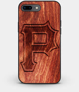 Best Custom Engraved Wood Pittsburgh Pirates iPhone 8 Plus Case Classic - Engraved In Nature