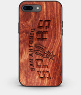 Best Custom Engraved Wood San Antonio Spurs iPhone 7 Plus Case - Engraved In Nature