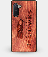 Best Custom Engraved Wood Seattle Seahawks Note 10 Case - Engraved In Nature