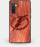 Best Custom Engraved Wood Tampa Bay Lightning Note 10 Case - Engraved In Nature