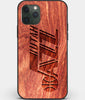 Custom Carved Wood Utah Jazz iPhone 11 Pro Case | Personalized Mahogany Wood Utah Jazz Cover, Birthday Gift, Gifts For Him, Monogrammed Gift For Fan | by Engraved In Nature