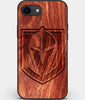 Best Custom Engraved Wood Vegas Golden Knights iPhone SE Case - Engraved In Nature