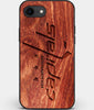 Best Custom Engraved Wood Washington Capitals iPhone SE Case - Engraved In Nature