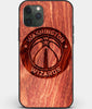 Custom Carved Wood Washington Wizards iPhone 11 Pro Case | Personalized Mahogany Wood Washington Wizards Cover, Birthday Gift, Gifts For Him, Monogrammed Gift For Fan | by Engraved In Nature