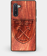 Best Custom Engraved Wood West Ham United F.C. Note 10 Case - Engraved In Nature