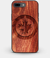 Best Custom Engraved Wood Winnipeg Jets iPhone 8 Plus Case - Engraved In Nature