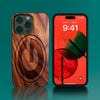 Custom Green Bay Packers iPhone 14/14 Pro/14 Pro Max/14 Plus Case - Carved Wood Packers Cover
