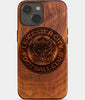 Custom Leicester City FC iPhone 14 Plus Cases - Leicester City FC Personalized iPhone 14 Plus Cover - England Football Club Leicester City FC Gifts For Men 2022 Best Leicester City FC Christmas Gifts Wood Unique Leicester City FC Gift For Him Monogrammed