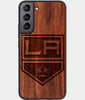 Best Wood Los Angeles Kings Samsung Galaxy S22 Case - Custom Engraved Cover - Engraved In Nature