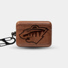 Custom Minnesota Wild AirPods Cases | AirPods Pro 3 | AirPods Pro 2 | AirPods 4 | AirPods 3 Case - Carved Wood Wild AirPods Cover - Eco-friendly Minnesota Wild AirPods Case - Custom Minnesota Wild Gift For Him - Monogrammed Personalized AirPods Cover By Engraved In Nature