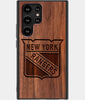 Best Wood New York Rangers Samsung Galaxy S23 Ultra Case - Custom Engraved Cover - Engraved In Nature