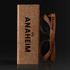 OC Anaheim California Wood Sunglasses with custom engraving. Custom OC Anaheim California Gifts For Men - Sustainable OC Anaheim California eco friendly products - Personalized OC Anaheim California Birthday Gifts - Unique OC Anaheim California travel Souvenirs and gift shops. OC Anaheim California Wayfarer Eyewear and Shades wiith Box