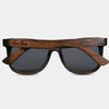 San Jose California II Wood Sunglasses with custom engraving. Add Your Custom Engraving On The Right Side. San Jose California II Custom Gifts For Men - San Jose California II Sustainable Wayfarer Eyewear and Shades Front View