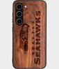 Best Wood Seattle Seahawks Galaxy S24 Case - Custom Engraved Cover - Engraved In Nature