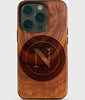 Custom SSC Napoli iPhone 14 Pro Cases - SSC Napoli Personalized iPhone 14 Pro Cover - Italian Football Club SSC Napoli Gifts For Men 2022 Best SSC Napoli Christmas Gifts Wood Unique Sportiva Calcio Napoli Gift For Him Monogrammed