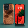 Custom St Louis Blues iPhone 15/15 Pro/15 Pro Max/15 Plus Case - Carved Wood St Louis Blues Cover