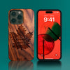 Custom Toronto Maple Leafs iPhone 14/14 Pro/14 Pro Max/14 Plus Case - Carved Wood Maple Leafs Cover