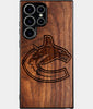 Best Wood Vancouver Canucks Samsung Galaxy S24 Ultra Case - Custom Engraved Cover - Engraved In Nature