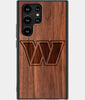 Best Wood Washington Commanders Samsung Galaxy S23 Ultra Case - Custom Engraved Cover - Engraved In Nature