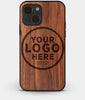 Best Custom Walnut Wood iPhone 13 Mini Case | Magsafe iPhone 13 Mini Cover - Engraved In Nature