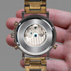 Aldergrove Brushed Bronze Automatic Wood Watch | Custom Mechanical Wood Watch For Men, Engraved In Nature Watches, Custom Personalized Watch For Men, Holiday 2022 Gifts For Men Luxury Wood