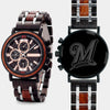 Milwaukee Brewers Mens Wrist Watch - Personalized Milwaukee Brewers Mens Watches - Custom Gifts For Him, Birthday Gifts, Gift For Dad - Best 2022 Milwaukee Brewers Christmas Gifts - Black 45mm MLB Wood Watch - By Engraved In Nature