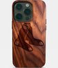 Eco-friendly Boston Red Sox iPhone 14 Pro Case - Carved Wood Custom Boston Red Sox Gift For Him - Monogrammed Personalized iPhone 14 Pro Cover By Engraved In Nature