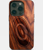 Eco-friendly Carolina Hurricanes iPhone 14 Pro Case - Carved Wood Custom Carolina Hurricanes Gift For Him - Monogrammed Personalized iPhone 14 Pro Cover By Engraved In Nature