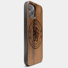 Best Wood Chelsea F.C. iPhone 13 Pro Case | Custom Chelsea F.C. Gift | Walnut Wood Cover - Engraved In Nature