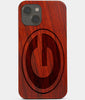 Carved Wood Green Bay Packers iPhone 13 Case | Custom Green Bay Packers Gift, Birthday Gift | Personalized Mahogany Wood Cover, Gifts For Him, Monogrammed Gift For Fan | by Engraved In Nature
