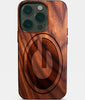 Eco-friendly Green Bay Packers iPhone 14 Pro Case - Carved Wood Custom Green Bay Packers Gift For Him - Monogrammed Personalized iPhone 14 Pro Cover By Engraved In Nature