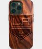 Eco-friendly Los Angeles Kings iPhone 14 Pro Max Case - Carved Wood Custom Los Angeles Kings Gift For Him - Monogrammed Personalized iPhone 14 Pro Max Cover By Engraved In Nature