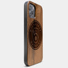 Best Wood Milwaukee Brewers iPhone 13 Pro Case | Custom Milwaukee Brewers Gift | Walnut Wood Cover - Engraved In Nature