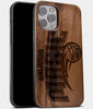 Best Wood Orlando Magic iPhone 13 Pro Max Case | Custom Orlando Magic Gift | Walnut Wood Cover - Engraved In Nature