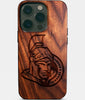 Eco-friendly Ottawa Senators iPhone 14 Pro Case - Carved Wood Custom Ottawa Senators Gift For Him - Monogrammed Personalized iPhone 14 Pro Cover By Engraved In Nature