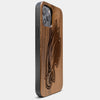 Best Wood Philadelphia Eagles iPhone 13 Pro Max Case | Custom Philadelphia Eagles Gift | Walnut Wood Cover - Engraved In Nature