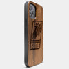 Best Wood Phoenix Suns iPhone 13 Pro Max Case | Custom Phoenix Suns Gift | Walnut Wood Cover - Engraved In Nature