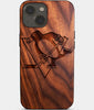 Eco-friendly Pittsburgh Penguins iPhone 14 Plus Case - Carved Wood Custom Pittsburgh Penguins Gift For Him - Monogrammed Personalized iPhone 14 Plus Cover By Engraved In Nature