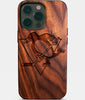 Eco-friendly Pittsburgh Penguins iPhone 14 Pro Max Case - Carved Wood Custom Pittsburgh Penguins Gift For Him - Monogrammed Personalized iPhone 14 Pro Max Cover By Engraved In Nature